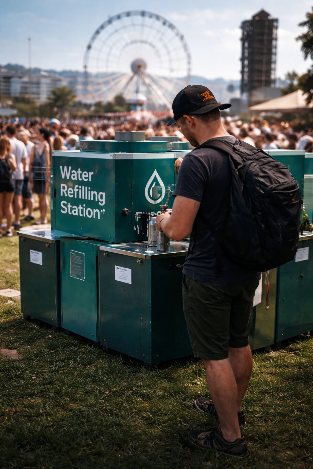 Music festival hydration